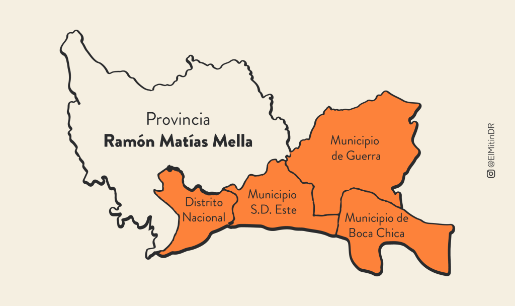 ¿Cómo quedaría dividido Santo Domingo con la nueva provincia Ramón Matías Mella? 